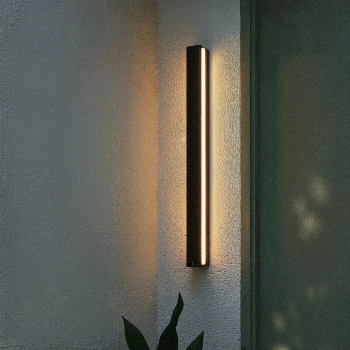 Slim linear LED exterior wall sconce additional product view 12