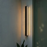 Slim linear LED exterior wall sconce additional product view 12