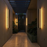 Slim linear LED exterior wall sconce alternative angle view 13