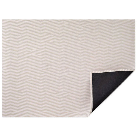 slip resistant floor mats with textured woven surface in entryway