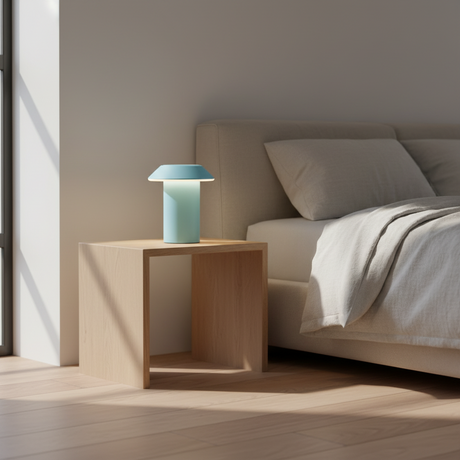 Minimalist Mushroom Table Lamp with Touch Control for Bedside Dining