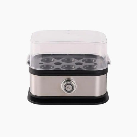 Small electric egg cooker with transparent lid