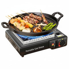 Small Portable Cooking Stove - Compact Gas Grill for Camping & BBQ - Camping Gas Stove - Hurbane Home