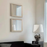 Small Square Framed Mirror - Elegant Decorative Wall Mirror for Lounges - Lounge Wall Mirrors - Hurbane Home
