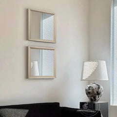 Small Square Framed Mirror - Elegant Decorative Wall Mirror for Lounges - Lounge Wall Mirrors - Hurbane Home