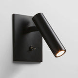 Copper finish square LED sconce for a bedside or hallway, view 6