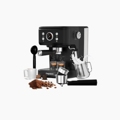 Smart Coffee Pod Machine – Espresso Maker with Steam Wand for Home Barista Use - Hurbane Home