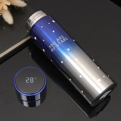 Smart Stainless Steel Thermal Bottle 500ml Temperature Display - Hurbane Home