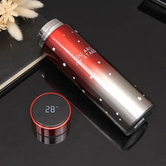 Smart Stainless Steel Thermal Bottle 500ml Temperature Display - Hurbane Home