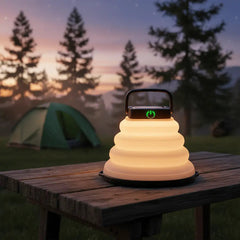 Solar Camping Lantern - Collapsible, Rechargeable LED Light for Outdoor Adventures - Solar Camping Lights - Hurbane Home