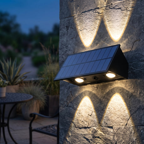 Solar outdoor wall light main product image on a plain background