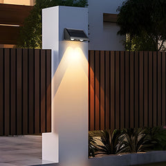 Solar outdoor wall light detail view 4 showing finish and construction