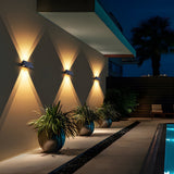 Solar outdoor wall light detail view 7 showing finish and construction