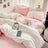 Solid Cotton Bed Linen - 4 - Piece Cotton Sheet Set with Duvet Cover - Hurbane Home