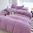 Solid Cotton Bedding Set - Soft Duvet Cover Sheet and Pillowcases - Hurbane Home