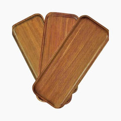 Solid Wood Serving Tray - Japanese - Style Tea, Snack and Fruit Platter - Hurbane Home