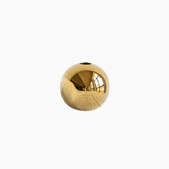 Spherical Vase – Gold Plated Ceramic Tabletop Flower Display Decor - Hurbane Home