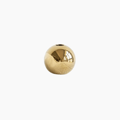 Spherical Vase – Gold Plated Ceramic Tabletop Flower Display Decor - Hurbane Home