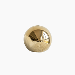 Spherical Vase – Gold Plated Ceramic Tabletop Flower Display Decor - Hurbane Home