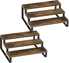 Spice Rack Organizers – Expandable 3 - Tier Wooden Countertop Storage Shelf - Hurbane Home