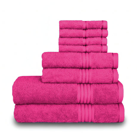 8-Piece Luxury Cotton Towel Set – Soft & Quick-Dry Bath Towels