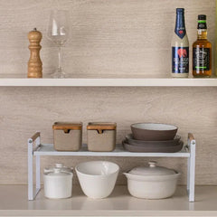Stackable Shelves for Kitchen Counter - Efficient Countertop Spice and Storage Rack - Kitchen Countertop Organizer - Hurbane Home