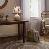 Stained glass table lamp with ceramic base additional product view 6