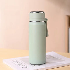 Stainless Steel 600ml Thermal Water Bottle Leakproof Travel Mug - Hurbane Home