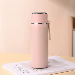 Stainless Steel 600ml Thermal Water Bottle Leakproof Travel Mug - Hurbane Home