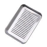 Stainless Steel Baking Tray – Large Rectangular Oven Safe Pan - Stainless Steel Baking Sheet - Hurbane Home