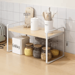 Stainless Steel Counter Shelf - Space - Saving Multi - Tier Kitchen Organizer - Kitchen Countertop Shelf - Hurbane Home