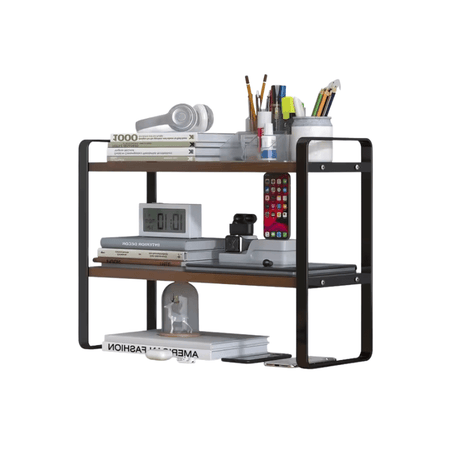 Stainless Steel Counter Shelf - Space - Saving Multi - Tier Kitchen Organizer - Kitchen Countertop Shelf - Hurbane Home