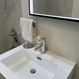 Stainless Steel Freestanding Towel Rack - Durable Countertop Organizer for Bathrooms - countertop towel rack - Hurbane Home