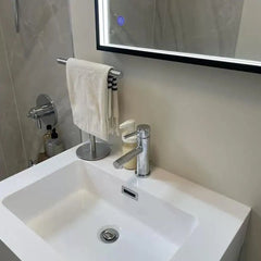 Stainless Steel Freestanding Towel Rack - Durable Countertop Organizer for Bathrooms - countertop towel rack - Hurbane Home