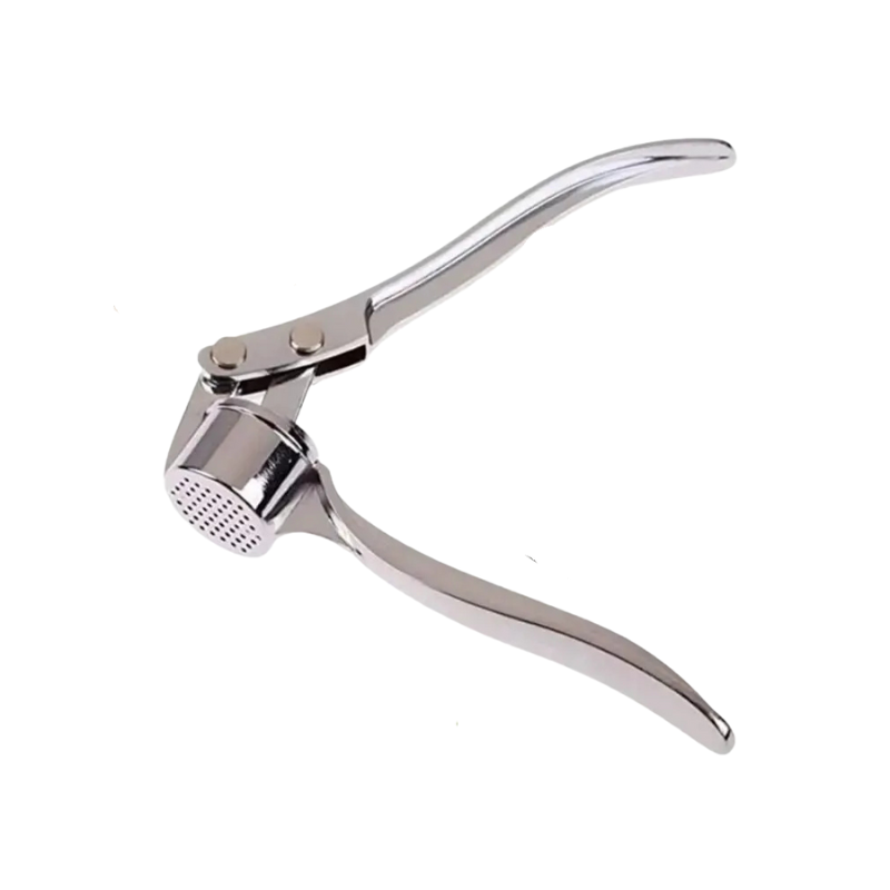 Stainless Steel Garlic Press – Heavy Duty Manual Crusher Kitchen Tool.