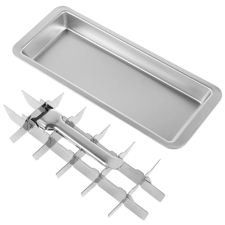 Metal Ice Cube Trays – 18 Slot Stainless Steel Lever Release Design.