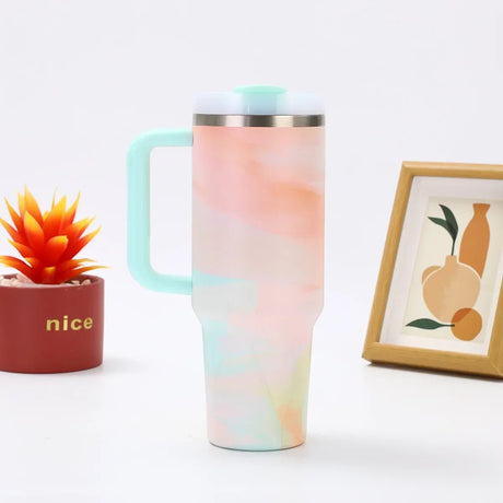 Stainless Steel Insulated Tumbler - Double Wall Vacuum Thermos for Travel - Stainless Steel Tumbler - Hurbane Home