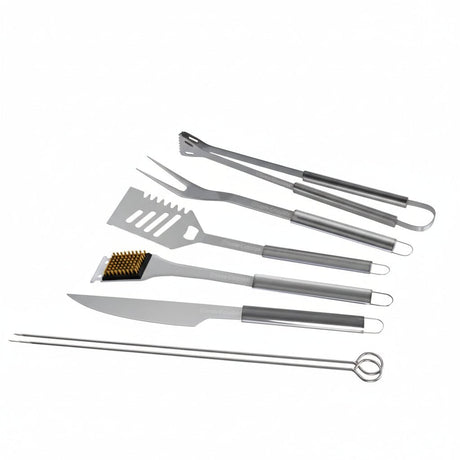 Stainless Steel Kitchen Utensil Set - Premium BBQ Grill Cooking Tools - Kitchen Tool Set Stainless - Hurbane Home