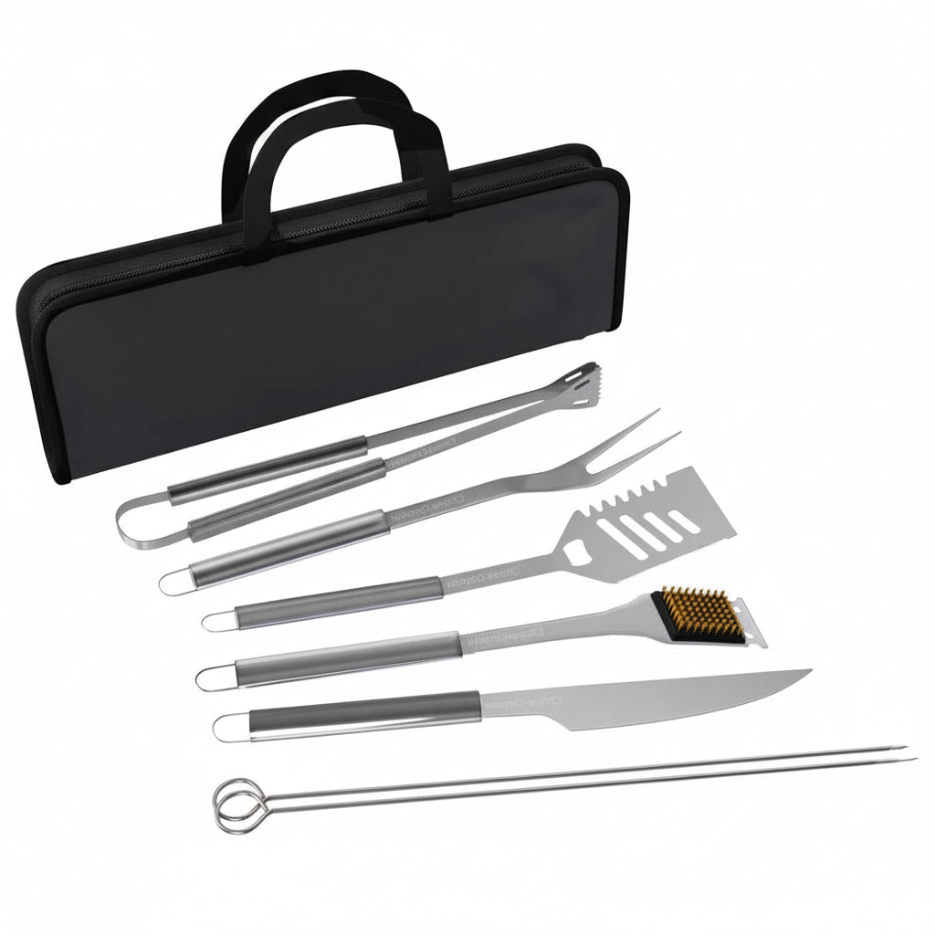 Stainless Steel Kitchen Utensil Set - Premium BBQ Grill Cooking Tools - Kitchen Tool Set Stainless - Hurbane Home