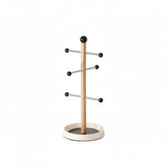 Stainless Steel Mug Tree Stand - Space - Saving Kitchen Cup Holder Rack - Mug Tree Holder - Hurbane Home