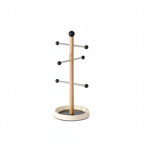 Stainless Steel Mug Tree Stand - Space - Saving Kitchen Cup Holder Rack - Mug Tree Holder - Hurbane Home