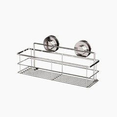 Stainless Steel Shower Caddy – Suction Cup Bathroom Shelf Organizer - Hurbane Home