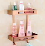 Stainless Steel Shower Rack – Wall - Mounted 2 - Tier Corner Soap Basket - Hurbane Home
