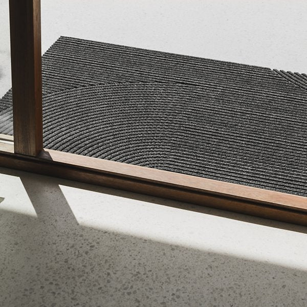 Modern indoor outdoor floor mats with waves