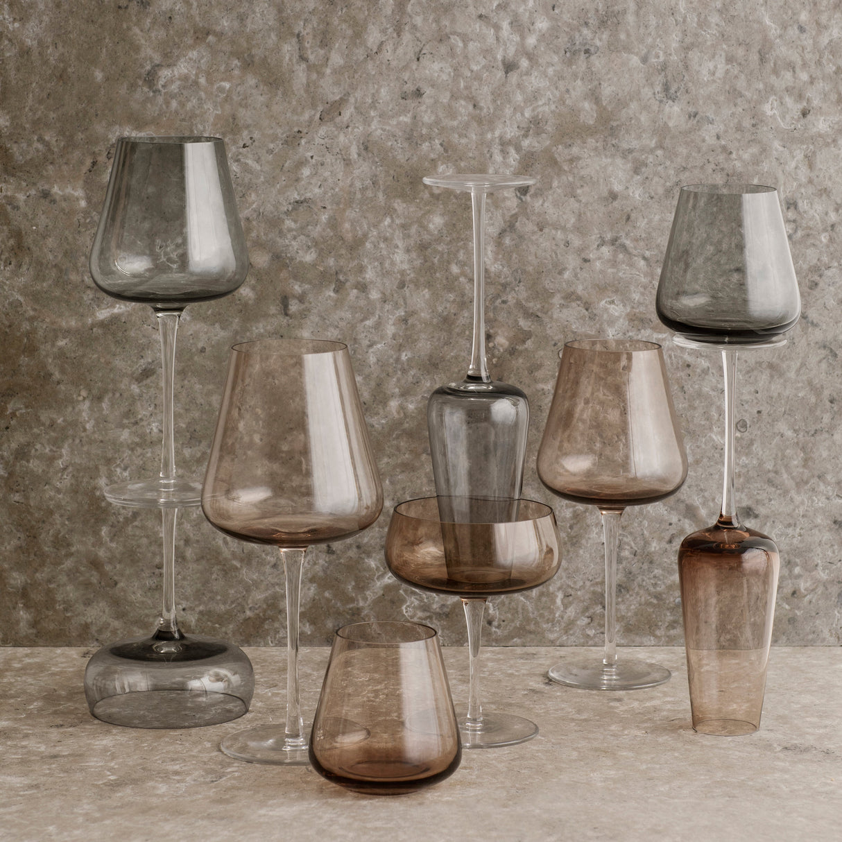 Stemmed wine glass set perfect for intimate dinners