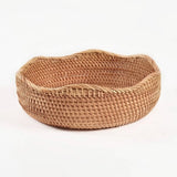 Storage Basket - Decorative Woven Rattan for Organizing & Stylish Home Decor - Wooven Storage Baskets - Hurbane Home