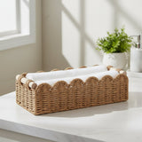 Storage Basket Set - Handwoven Rattan Baskets for Organizing Home Essentials - Wooven Storage Baskets - Hurbane Home
