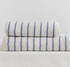 Striped Cotton Bath Towel – Soft & Absorbent Retro Bath Towel - Turkish Cotton Bath Towel - Hurbane Home