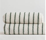 Striped Cotton Bath Towel – Soft & Absorbent Retro Bath Towel - Turkish Cotton Bath Towel - Hurbane Home