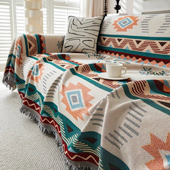 Stylish Sofa Throw Blanket - Cozy Cotton Design for Home Décor - Cotton Throw Blanket - Hurbane Home